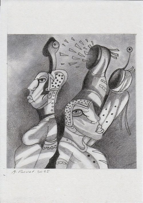 album dessin 3, Dessin sur papier, A4 - 2025