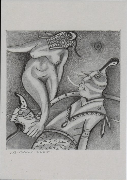 album dessin 4, Dessin sur papier, A4 - 2025