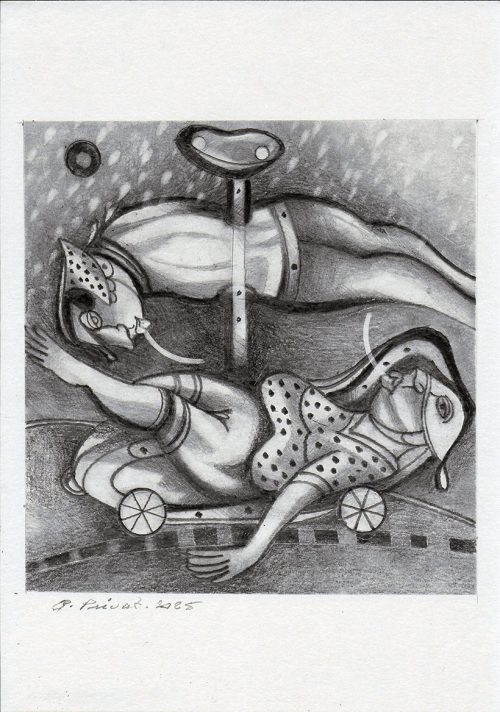 album dessin 6, Dessin sur papier, A4 - 2025