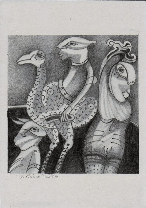 graphite 3, Dessin sur papier, A4 - 2025