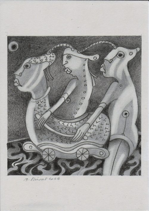 graphite 5, Dessin sur papier, A4 - 2025